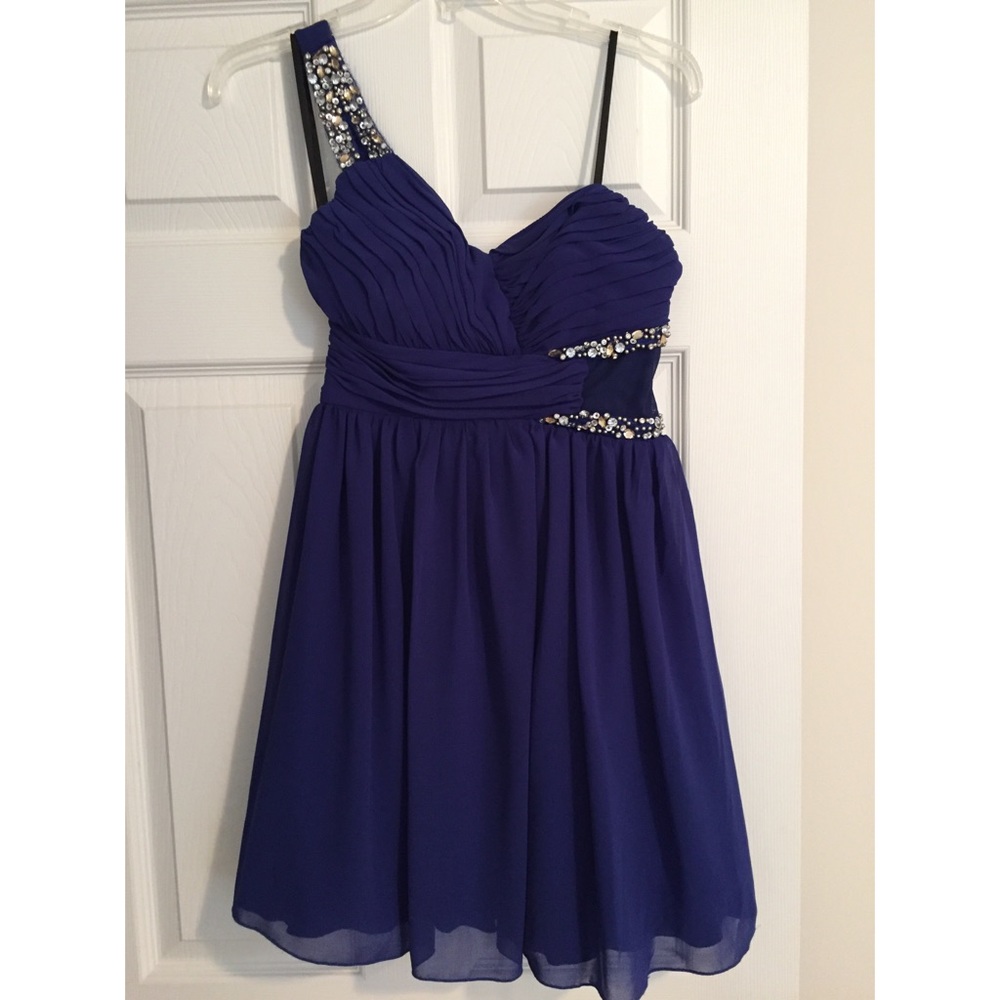 royal blue homecoming dress